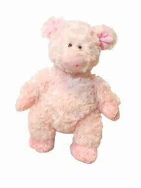 2019 Aurora Pink Pig Plush BeanBag Stuffed Toy 12"